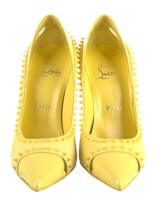 Christian Louboutin Suede Studded Accents Pumps