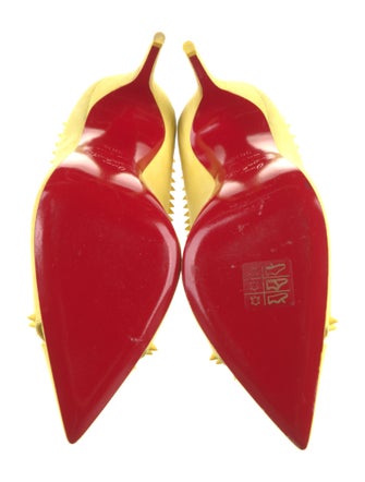 Christian Louboutin Suede Studded Accents Pumps