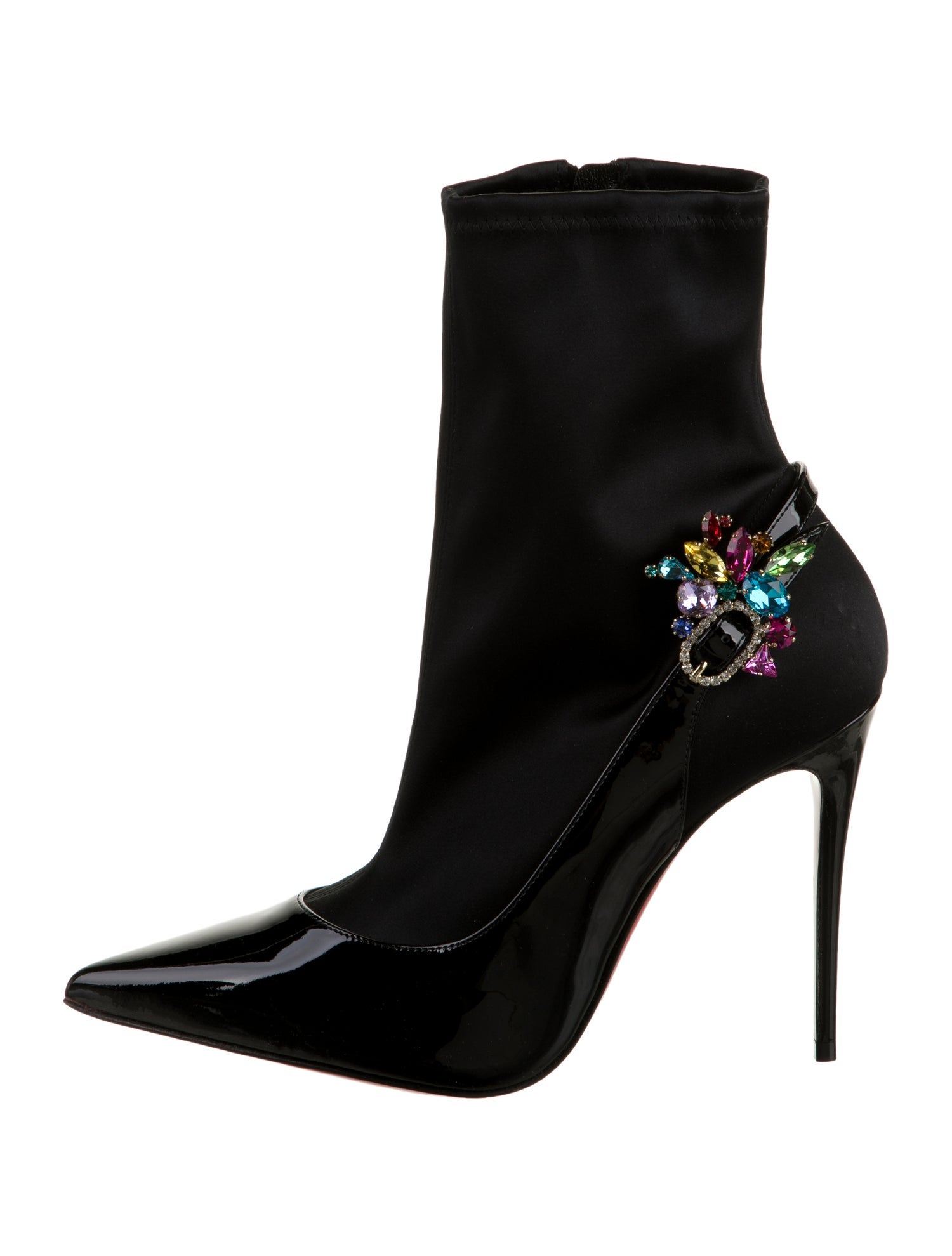Christian Louboutin Patent Leather Sock Boots