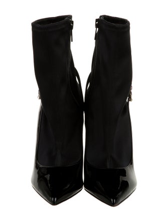 Christian Louboutin Patent Leather Sock Boots