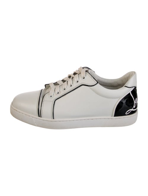 Christian Louboutin Leather Colorblock Pattern Sneakers