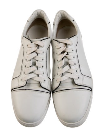 Christian Louboutin Leather Colorblock Pattern Sneakers