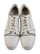 Christian Louboutin Leather Colorblock Pattern Sneakers