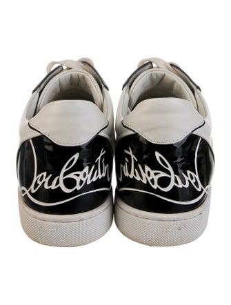 Christian Louboutin Leather Colorblock Pattern Sneakers