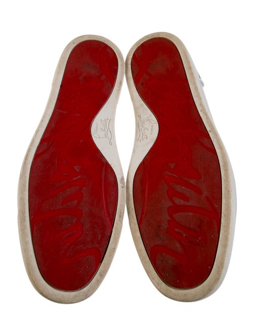 Christian Louboutin Leather Colorblock Pattern Sneakers