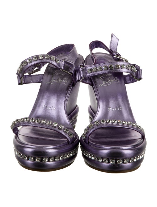 Christian Louboutin Leather Printed Flip Flops