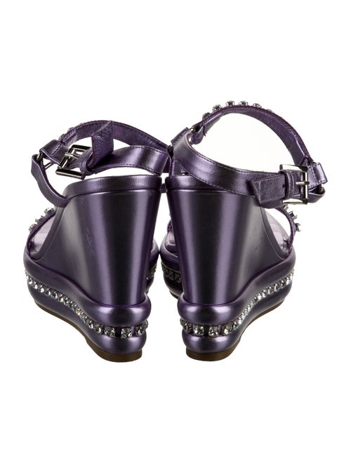 Christian Louboutin Leather Printed Flip Flops