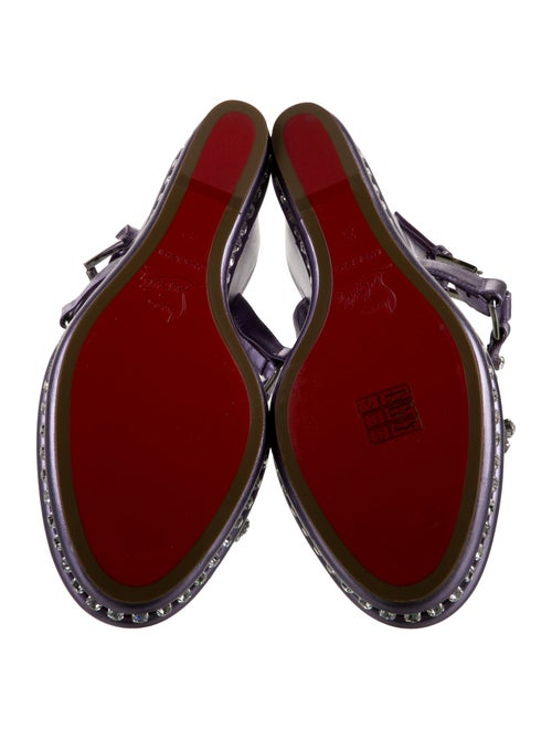 Christian Louboutin Leather Printed Flip Flops