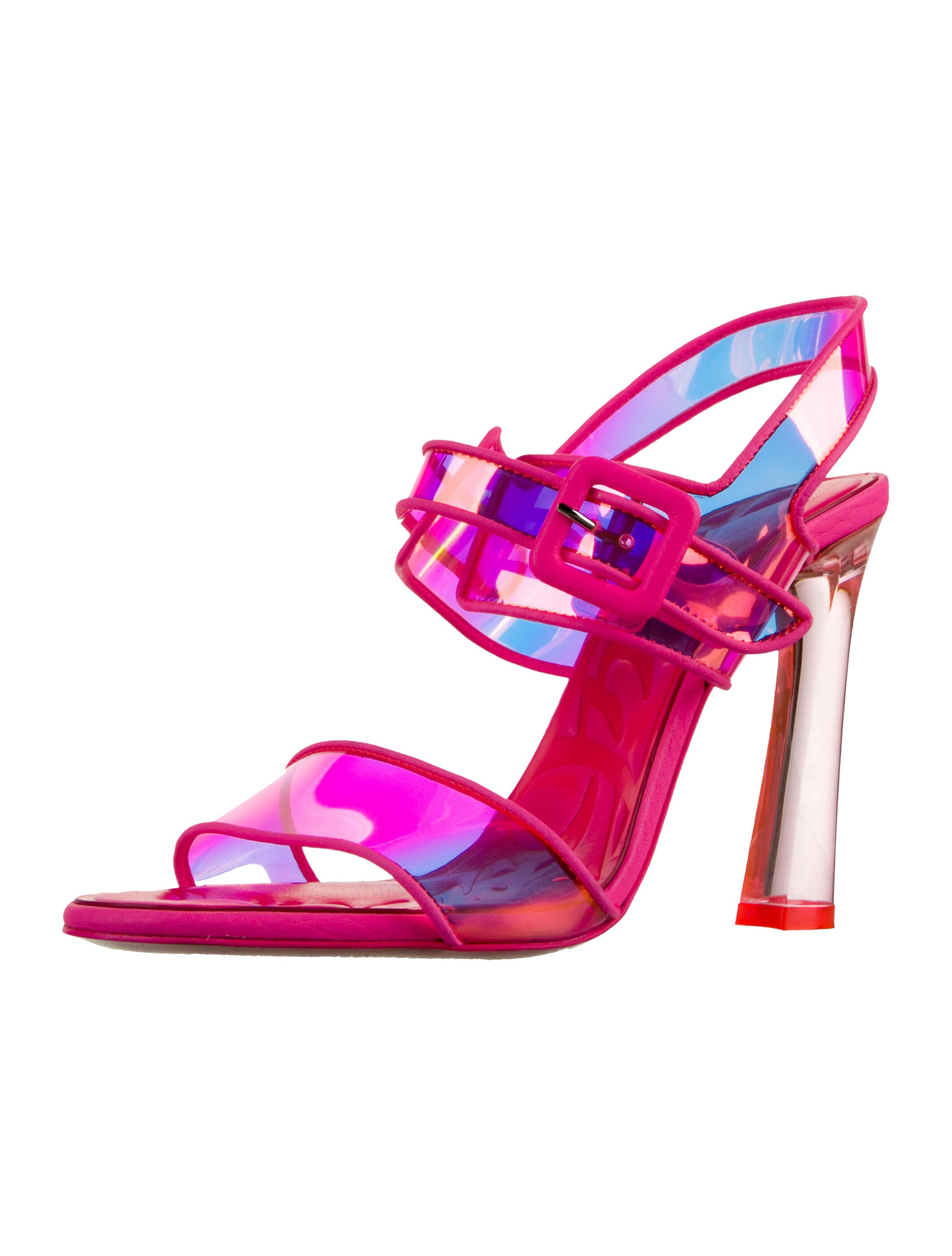 Christian Louboutin Leather Slingback Sandals