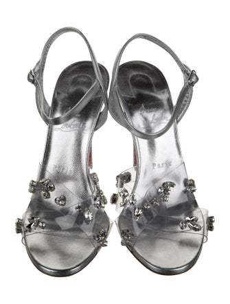 Christian Louboutin Leather Slingback Sandals