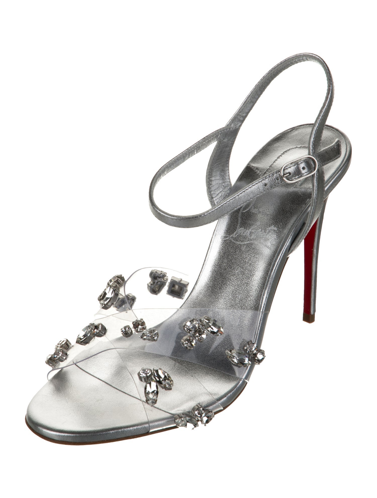 Christian Louboutin Leather Slingback Sandals