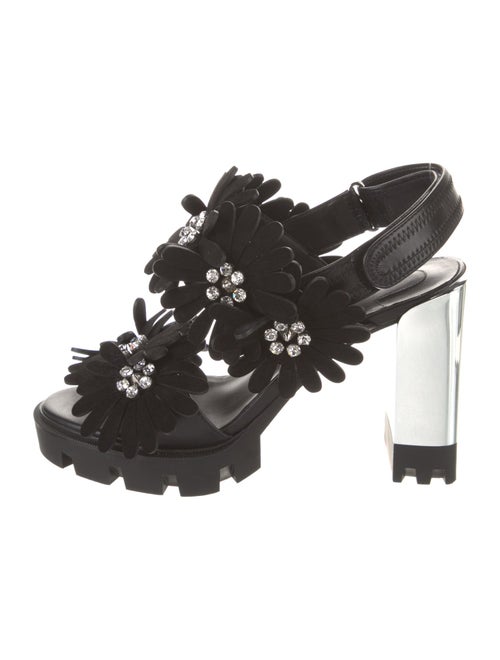 Christian Louboutin Floralou 100MM Spike Accents Slingback Sandals