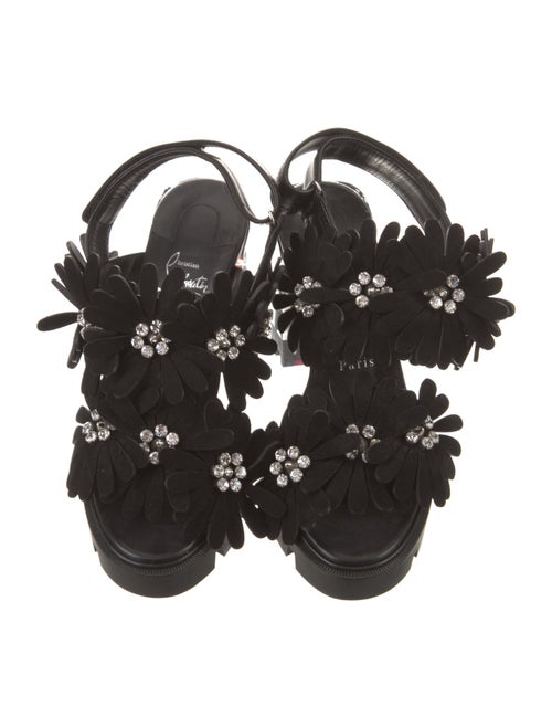 Christian Louboutin Floralou 100MM Spike Accents Slingback Sandals