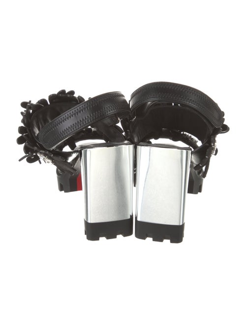 Christian Louboutin Floralou 100MM Spike Accents Slingback Sandals