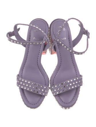 Christian Louboutin Leather Slingback Sandals