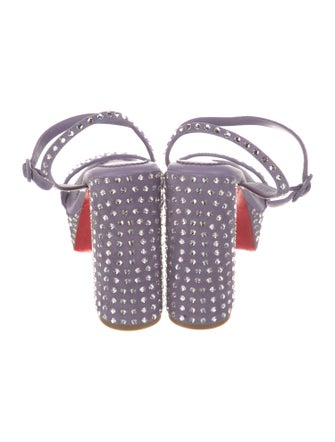 Christian Louboutin Leather Slingback Sandals