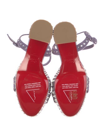 Christian Louboutin Leather Slingback Sandals