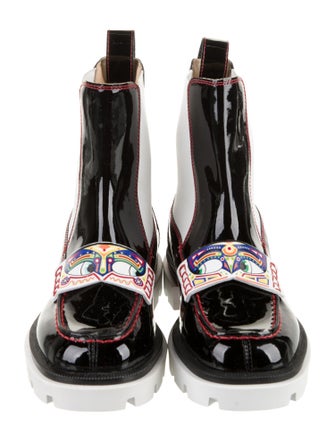 Christian Louboutin Girls' Patent Leather Chelsea Boots
