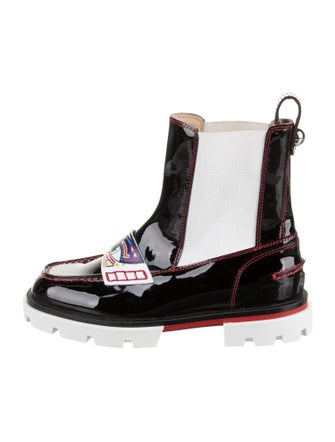 Christian Louboutin Girls' Patent Leather Chelsea Boots