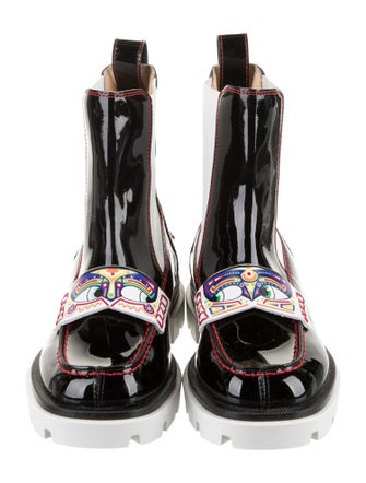 Christian Louboutin Girls' Patent Leather Chelsea Boots