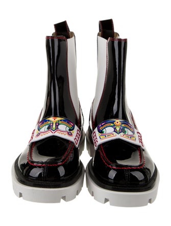 Christian Louboutin Girls' Patent Leather Chelsea Boots