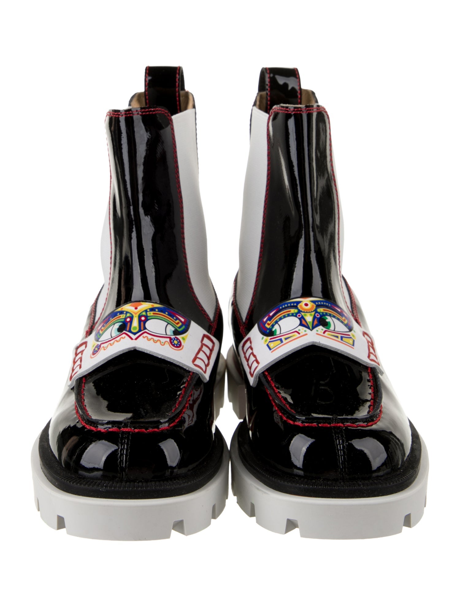 Christian Louboutin Girls' Patent Leather Chelsea Boots