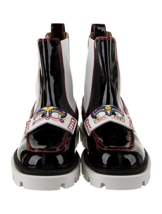 Christian Louboutin Girls' Patent Leather Chelsea Boots