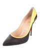Christian Louboutin Glitter Colorblock Pattern Pumps