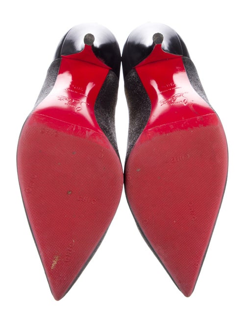 Christian Louboutin Glitter Colorblock Pattern Pumps