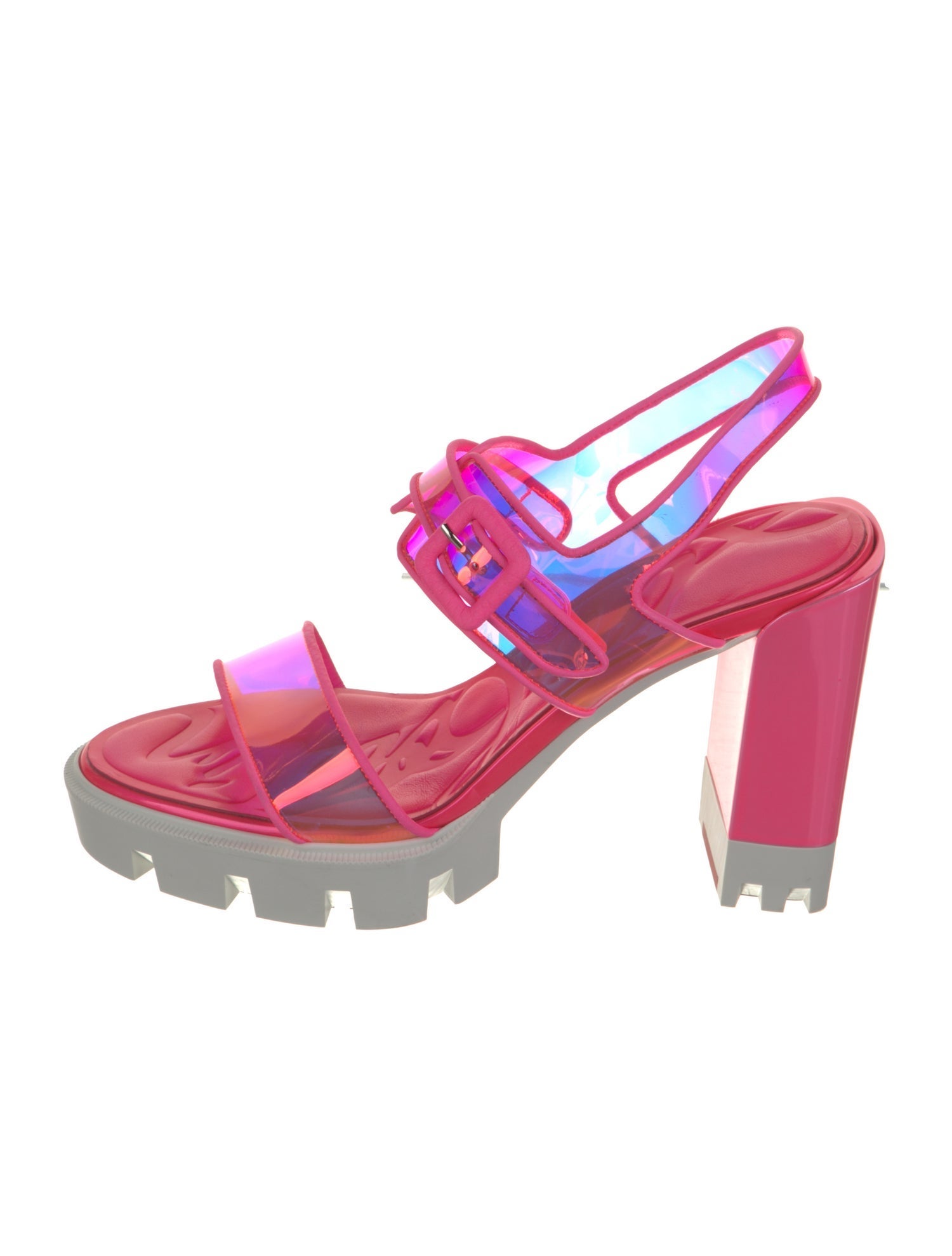 Christian Louboutin PVC Slingback Sandals