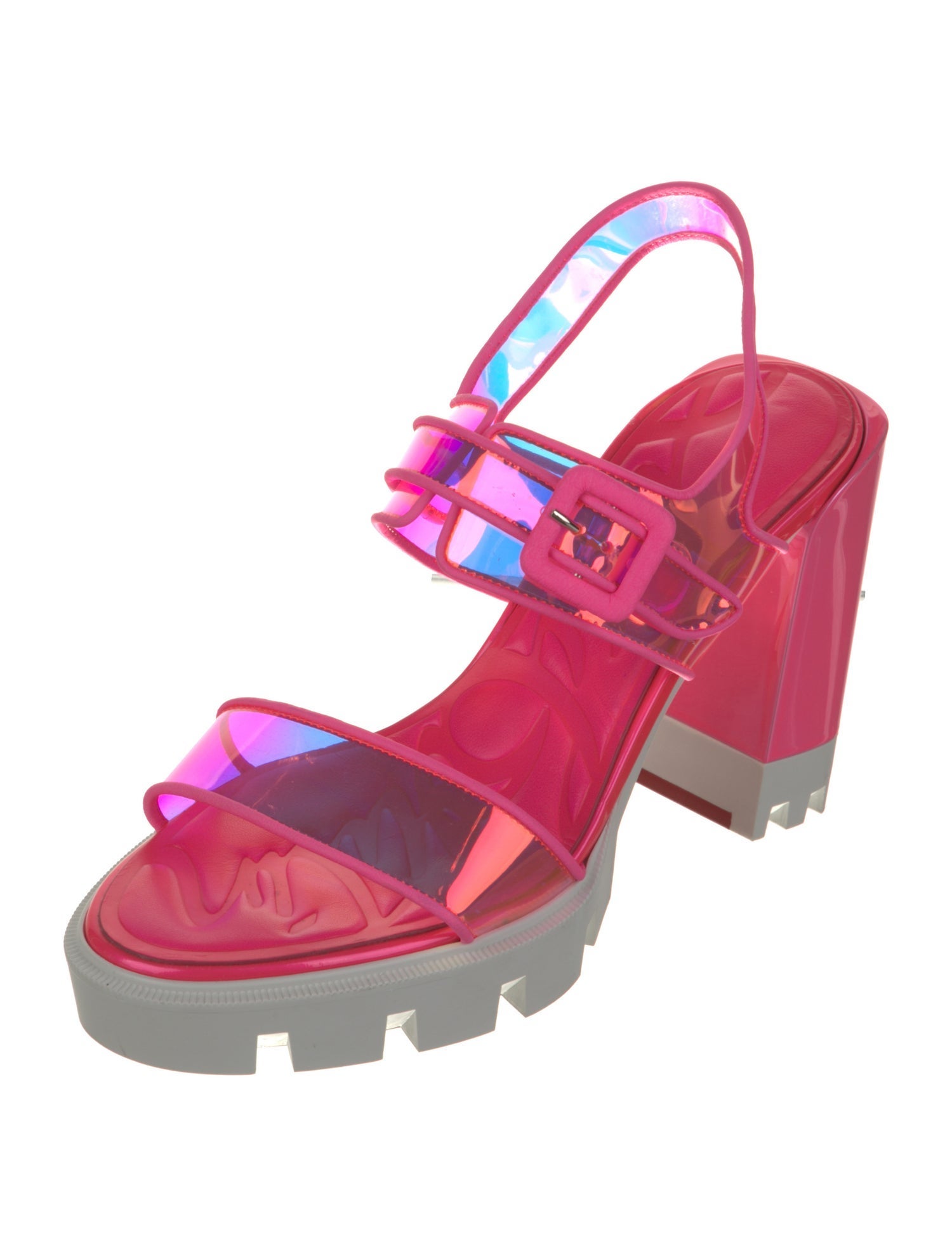 Christian Louboutin PVC Slingback Sandals