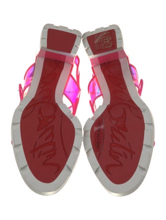 Christian Louboutin PVC Slingback Sandals