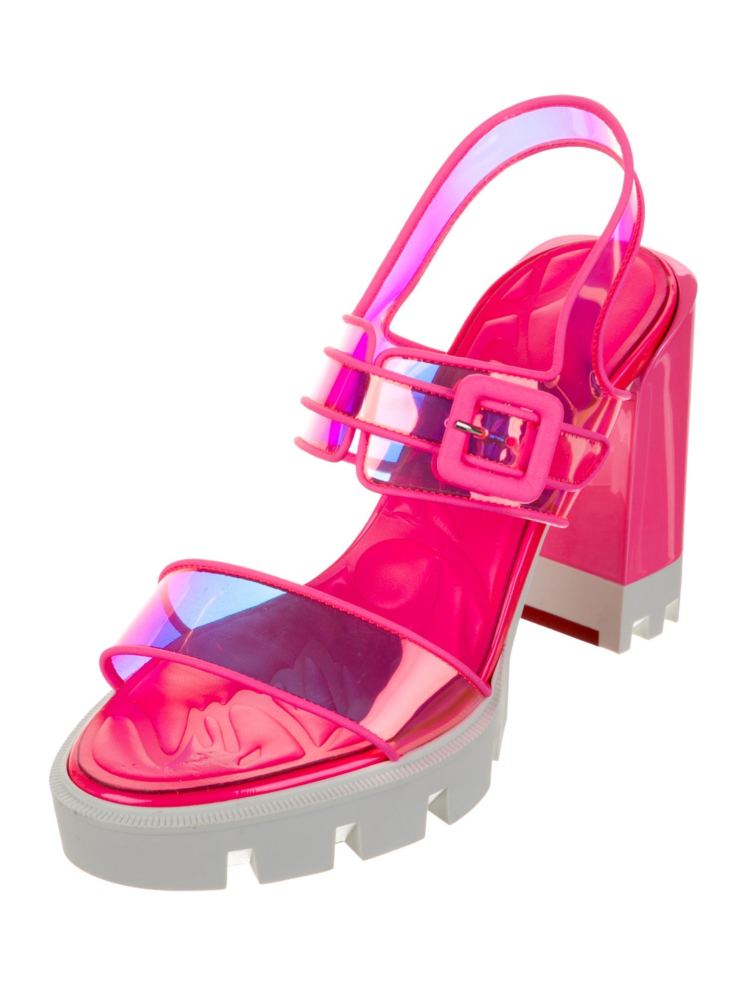 Christian Louboutin PVC Slingback Sandals