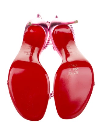 Christian Louboutin Leather T-Strap Sandals