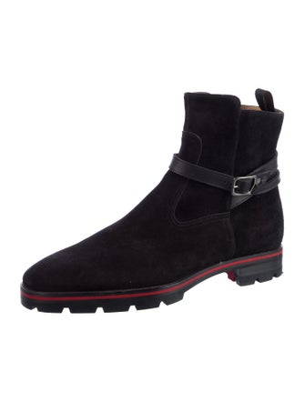 Christian Louboutin Suede Wedge Sneakers