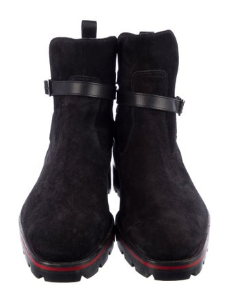 Christian Louboutin Suede Wedge Sneakers