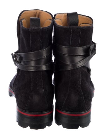 Christian Louboutin Suede Wedge Sneakers