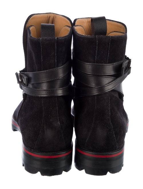 Christian Louboutin Suede Wedge Sneakers