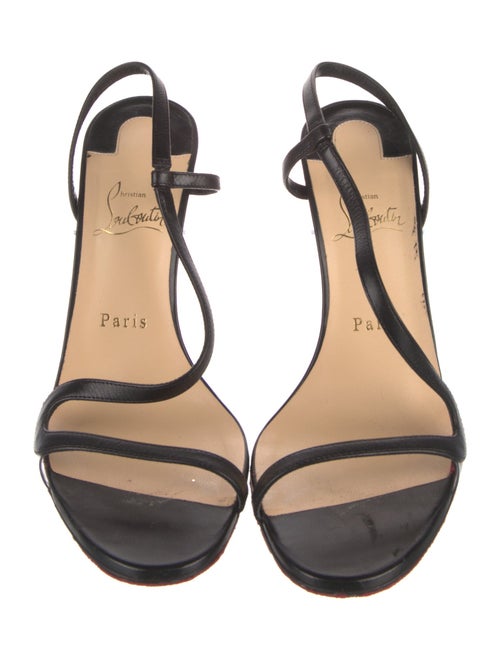 Christian Louboutin Leather Slingback Sandals