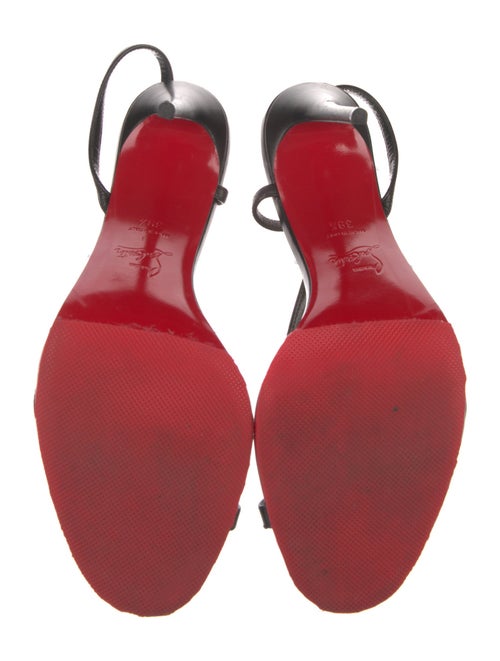 Christian Louboutin Leather Slingback Sandals