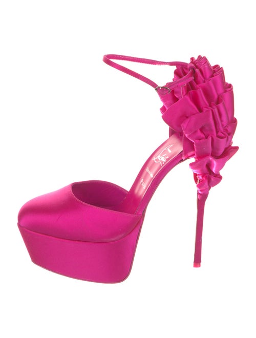 Christian Louboutin Satin D'Orsay Pumps