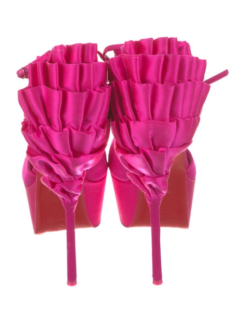 Christian Louboutin Satin D'Orsay Pumps