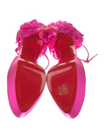 Christian Louboutin Satin D'Orsay Pumps