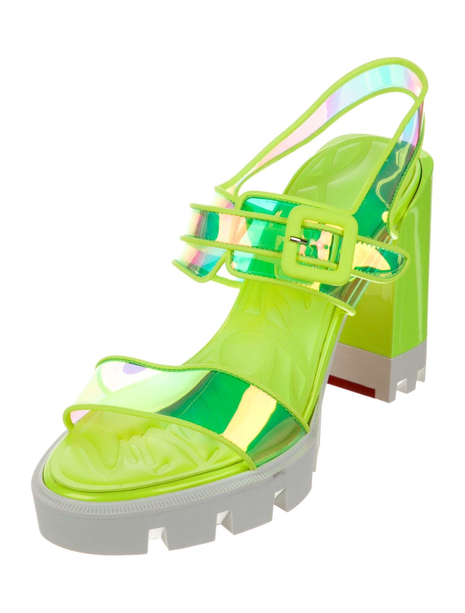 Christian Louboutin PVC Slingback Sandals