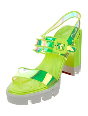 Christian Louboutin PVC Slingback Sandals