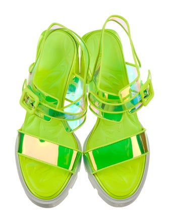 Christian Louboutin PVC Slingback Sandals