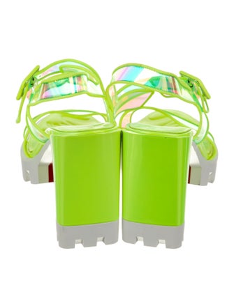 Christian Louboutin PVC Slingback Sandals