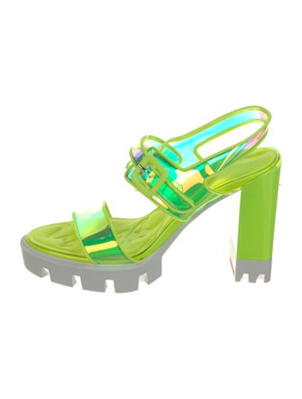 Christian Louboutin PVC Slingback Sandals