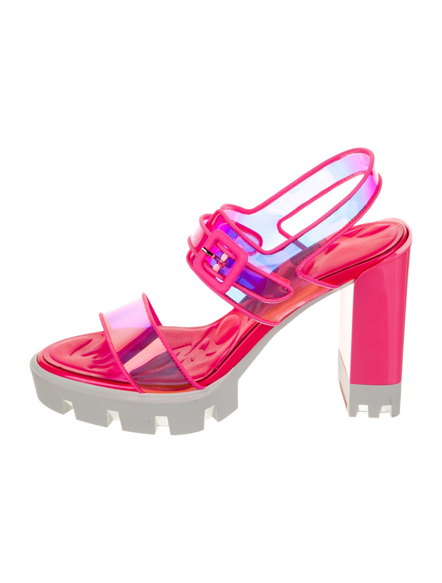 Christian Louboutin Leather Slingback Sandals