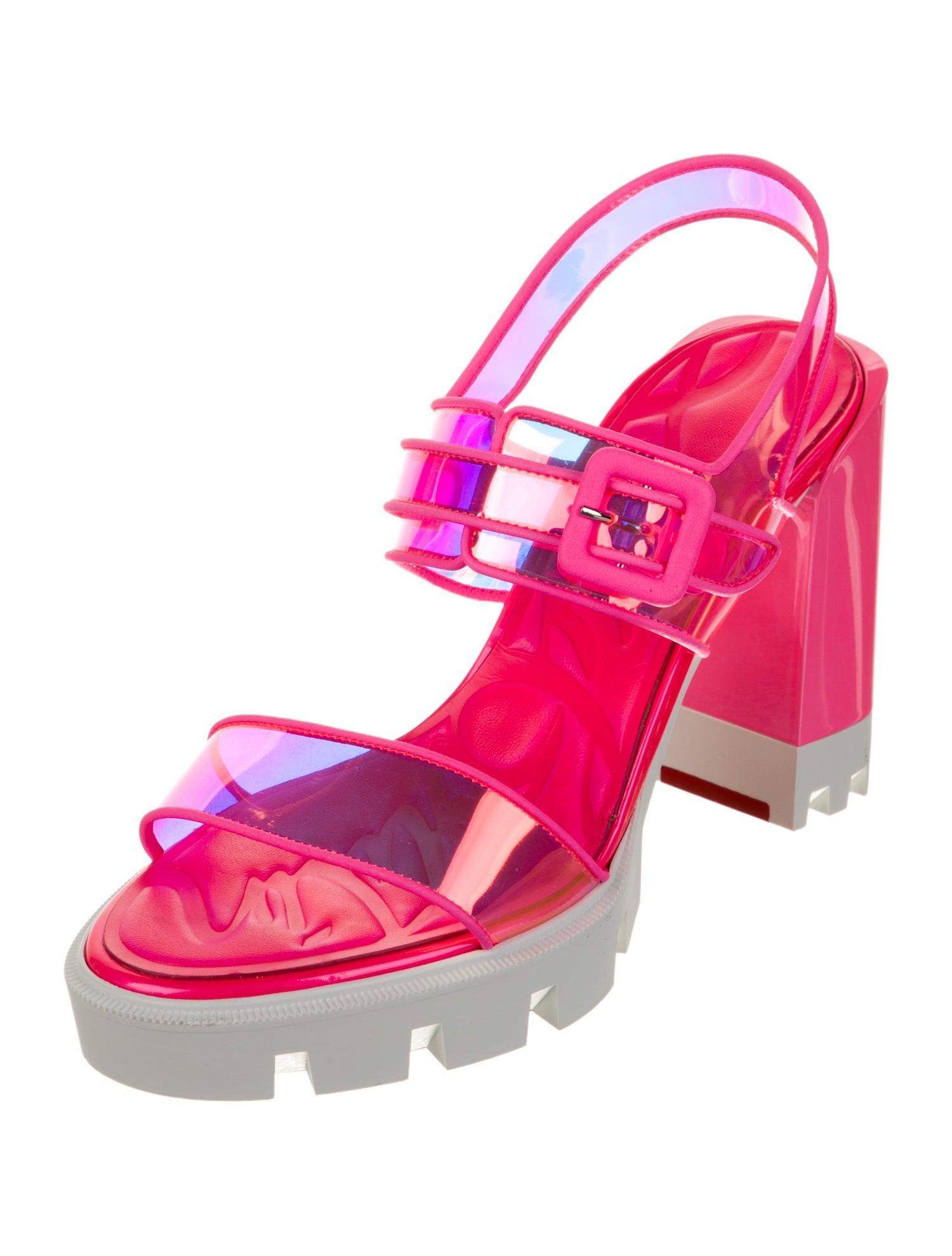 Christian Louboutin Leather Slingback Sandals